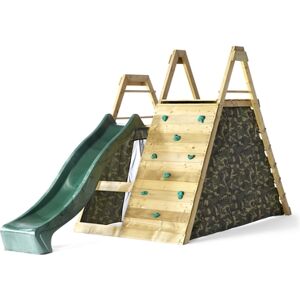 plum® Aire de jeu enfant escalade pyramide bois