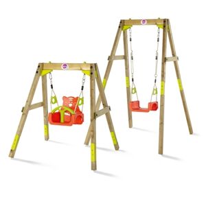 plum® Portique balancoire enfant evolutive 3en1, bois