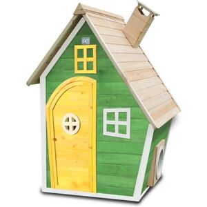 EXIT TOYS EXIT Maison cabane de jardin enfant Fantasia 100, bois, verte