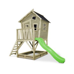 EXIT TOYS EXIT Maison cabane de jardin enfant toboggan Crooky