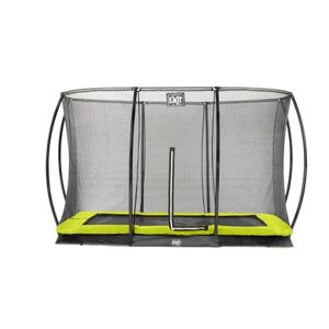 EXIT TOYS EXIT Trampoline enterré enfant Silhouette rectangulaire à filet vert 214x305 cm