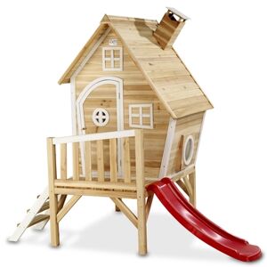 EXIT TOYS EXIT Maison cabane de jardin enfant avec toboggan Fantasia 300 bois...