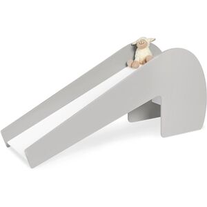 Pinolino Toboggan d'intérieur enfant Lotta, bois gris/blanc