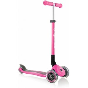 Trottinette enfant 3 roues pliable Primo roue lumineuse rose