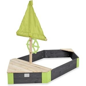 EXIT TOYS EXIT Bac a sable enfant bateau Aksent bois 190x90 cm