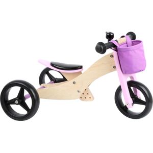 small foot® Draisienne enfant 3 roues 2en1 bois rose