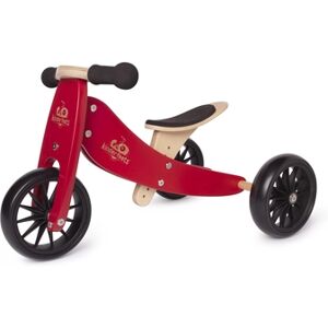 Kinderfeets® Tricycle draisienne evolutif 2en1 Tiny Tot, bois rouge