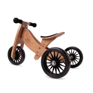 Kinderfeets® Tricycle draisienne evolutif 2en1 Tiny Tot Plus, bois bambou