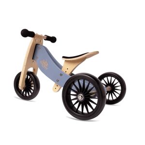 Kinderfeets® Tricycle draisienne evolutif 2en1 Tiny Tot Plus, bois bleu