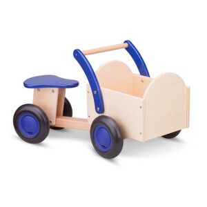New Classic Toys® New Classic Toys Porteur enfant bleu, boîte naturel bois