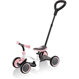 GLOBBER Velo d'apprentissage 3en1 porteur draisienne enfant, blanc/rose pastel