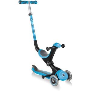 GLOBBER Trottinette enfant 3 roues evolutive pliable GO-UP DELUXE, bleu clair