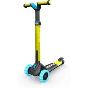 BERG Trottinette enfant 3 roues pliable Nexo planche LED Lime