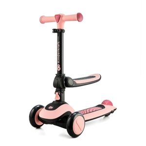 Kinderkraft Trottinette enfant 3 roues évolutive 2en1 Halley Rose pink