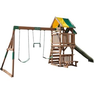 Kidkraft® Aire de jeu et escalade enfant toboggan Deluxe Arbor Crest bois F29205