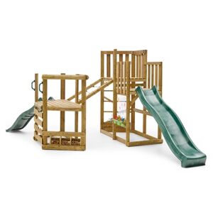 plum® Aire de jeu toboggan Discovery Adventure bois