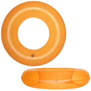 NARAMAKI Bouée de sauvetage transparente colorée assortie orange ou bleu avec diamètre de 51 cm Accessoires pour mer ou piscine - Publicité