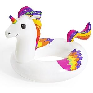 Bestway - 1.89m x 79cm Flirty Feather Luftmatratze Bouee Ronde Licorne, 36159, Couleur, 119cm x 91cm - Publicité