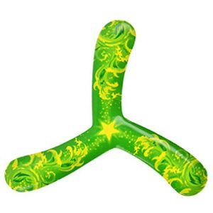 Shunfaji Boomerang pour Les Enfants, Boomerang à Trois Feuilles pour Enfants Jeux en Plein Air Cadeau De Sport Jouet (Vert) - Publicité