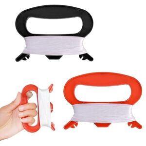 QEEROYO 2Pcs Fil à Cerf-Volant, Outil de Vol de Cerf-Volant pour Enfants, Enrouleur De Ligne De Cerf-Volant Volant, Enrouleur Ligne Cerf-Volant Outil, Planche À Enrouler en Fil De Kite, Noir & Rouge - Publicité