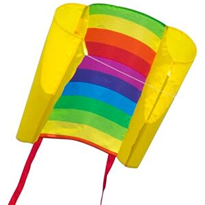 CIM Cerf-Volant monofil Beach Kite Rainbow pour Enfants à partir de 6 Ans Dimensions : 70x47cm INCL. Ligne de 80m, queues Multicolores - Publicité