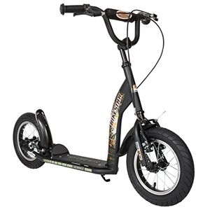 STAR SCOOTER Trottinette Enfant 2 Roues pour garçons et Filles de 6-10 Ans   Patinette Enfant 12 Pouces Sportif   Noir - Publicité