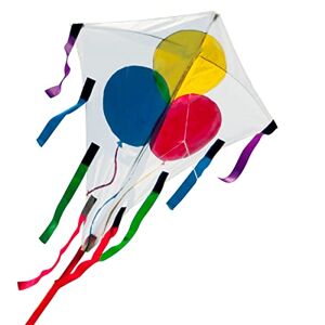 CIM Cerf-Volant monofil Creativ Drachen kit à fabriquer et décorer soi-même Dimensions : 63x71cm INCL. Ligne de 80m sur poignée, queues Multicolores - Publicité