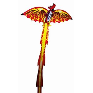 GÜNTHER FLUGSPIELE Paul Günther 1136 Cerf-volant 3D pour enfants, cerf-volant aux couleurs vives, voile en polyester de haute qualité, avec poignée d'enroulement et cordelette, dimensions env. 102 x 320 cm - Publicité