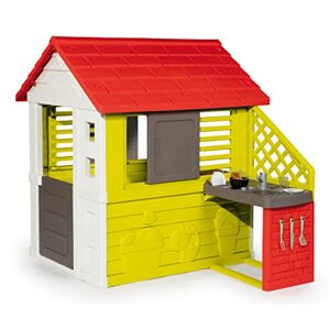 Smoby Maison pour Enfant Nature II avec Cuisine et Accessoires (810713) Maison Enfant, A2103306, Coloré - Publicité