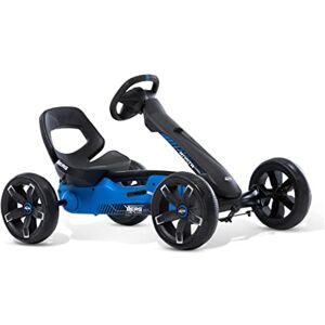 BERG Pédale Gokart Reppy Roadster, Véhicule pour Enfant avec sécurité optimale, Soundbox dans Le Volant, Jouet pour Enfants de 2,5 à 6 Ans 24.60.04.00 Bleu - Publicité