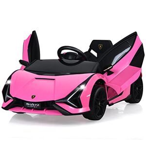 Aston Martin DBX Voiture Electrique 12V Enfants avec Télécommande 2,4G  Véhicule Moderne avec Lumières LED et Musique pour 3-8 Ans Rose - Costway