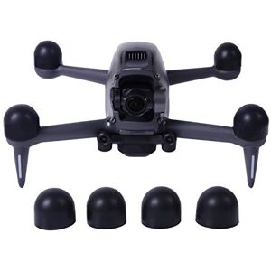 DJI FPV Lot de 4 coques de protection pour drone combo En silicone Anti-poussière Anti-poussière Résistant aux chocs et à l'humidité Noir - Publicité