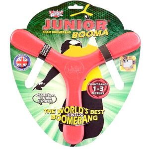 Wicked Junior Booma   Le Boomerang d'intérieur doux et sûr pour débutants   Fabriqué à partir de mousse Memorang   Vol de retour garanti   Portée de 1 à 3 mètres (rouge) - Publicité