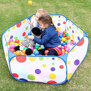 EocuSun 1M Piscine à Balles Pliable Portable Hexagonal Aire de Jeux Tente de Jeu pour Enfants avec Sac de Rangement (Balles Non Comprises) - Publicité
