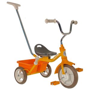 Italtrike Tricycle metal orange avec canne et benne