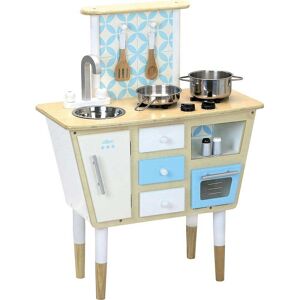 Cuisine en bois vintage blanche avec accessoires Blanc 1x1x1cm