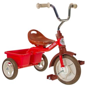 Tricycle en metal rouge avec benne Transporter Italtrike