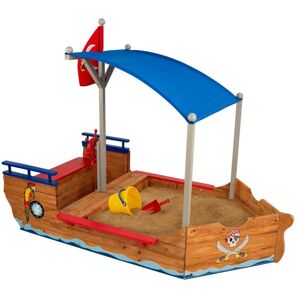 KidKraft Bac à sable original bateau pirate Multicolore 199x151x112cm