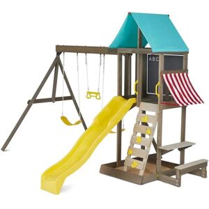 KidKraft Aire de jeux en bois avec toboggan newport