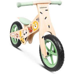 Beeloom Velo sans pedales pour enfants en bois naturel vert