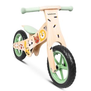 Beeloom Vélo sans pédales pour enfants en bois naturel vert