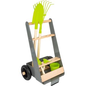 Smallfoot Chariot avec outils de jardin Gris 30x57x27cm
