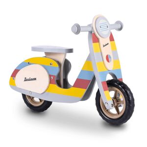 Beeloom Moto enfant sans pédales en bois naturel rmulticolour Multicolore 70x48x34cm