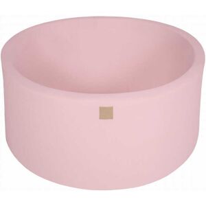 MeowBaby Piscine sèche ronde 90x40cm pour enfant sans boules Coton Rose clair