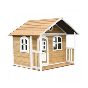 Maison en bois marron et blanc pour enfants Beige 191x180x202cm