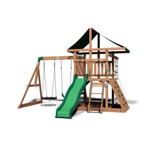 Backyard Aire de jeux en bois de cedre pour 9 enfants