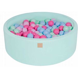 MeowBaby Menthe Piscine à balles Menthe/Bleu/Rose Clair/Rose Pastel H30