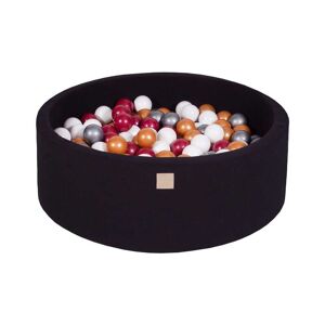 MeowBaby Noir Piscine à balles Marron/Or/Blanc/Argent H30cm Multicolore 90x30x90cm