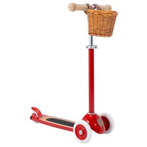 Banwood Trottinette 3 roues avec panier rouge pour enfant