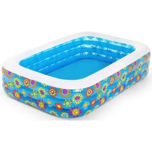 BESTWAY Family Pool Piscine gonflable Happy Flora 229 x 152 x 56 cm 54120